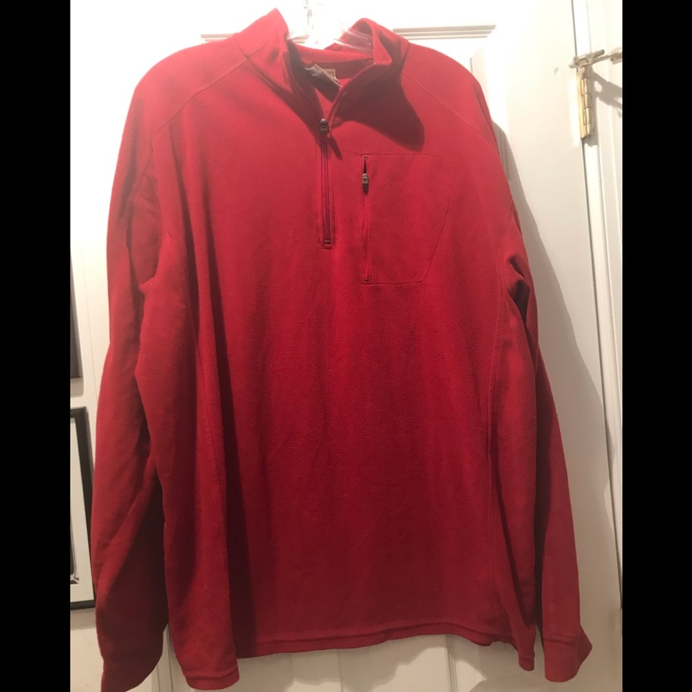 LL Bean Red Fleece Size XL